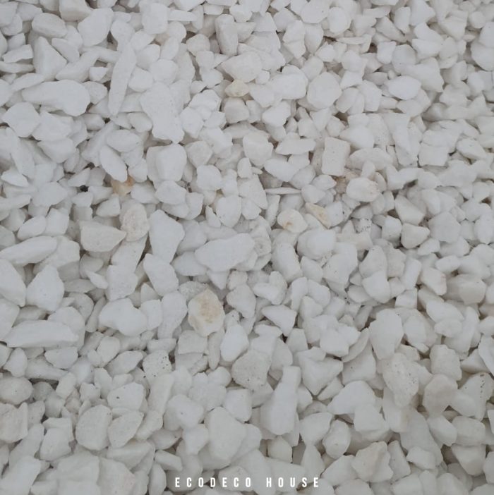 Marmură albă colțuroasă Grecia 10-16mm – sac 25kg