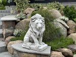 Leu decorativ din beton