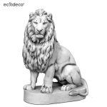 Leu decorativ din beton stanga 135cm
