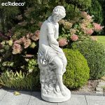 Statueta decorativa de gradina - femeie eleganta, stil Art Nouveau ECO101023